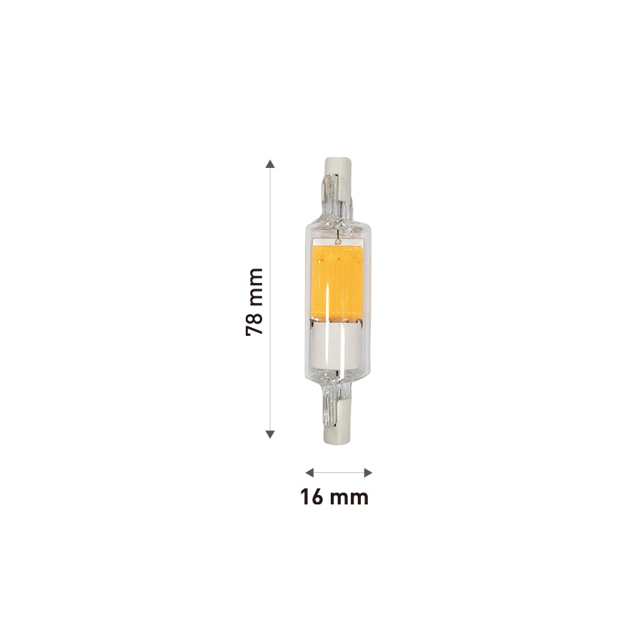 Lampadina LED R7S 4,5W Luce Calda/Naturale 78mm