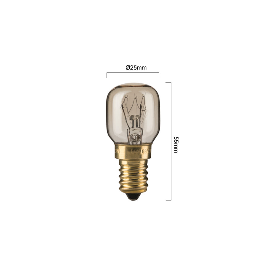 Lampadina Pera E14 25W per Forno 3000K