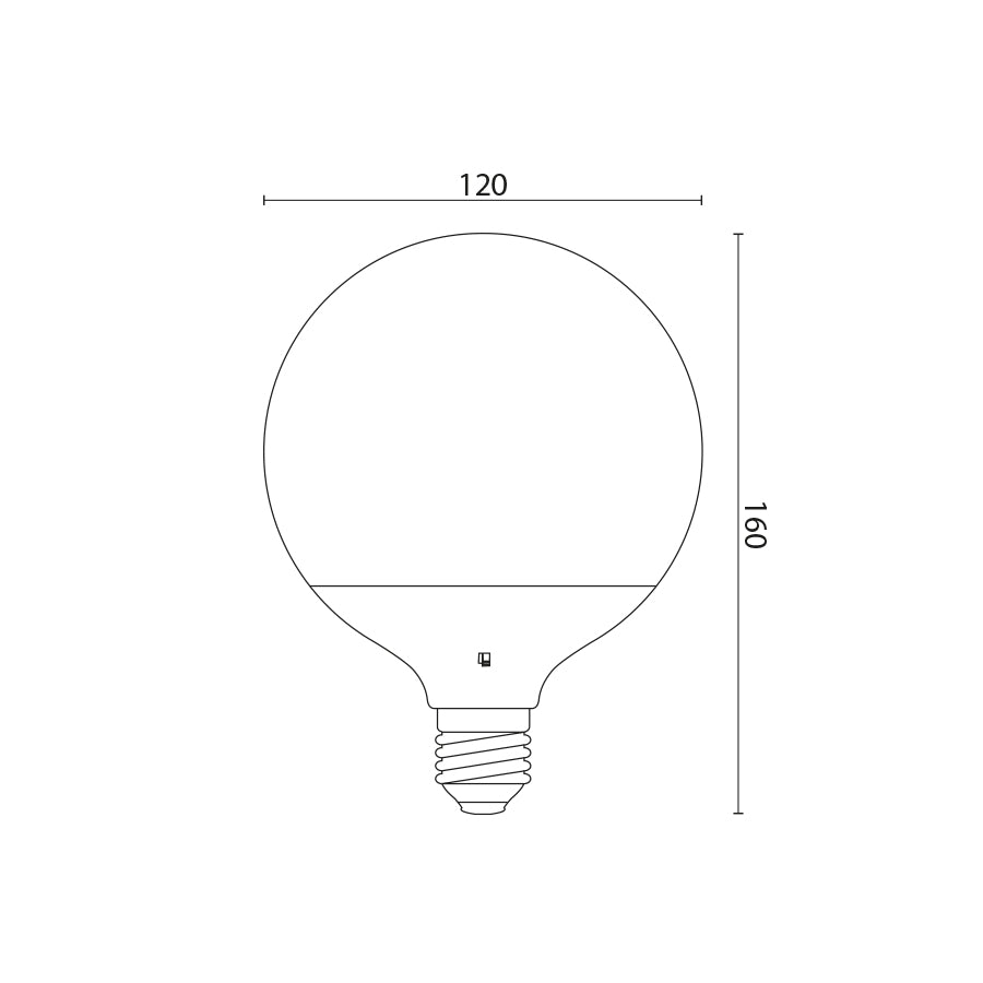 Lampadina LED Globo E27 18W 1820Lm Tricolor 3000K 4000K 6500K