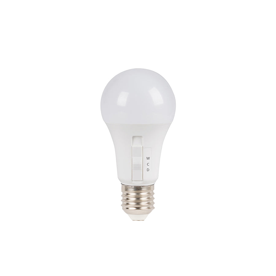 Lampadina LED Goccia E27 12W con Sensore Night-Day e Selettore Tricolor