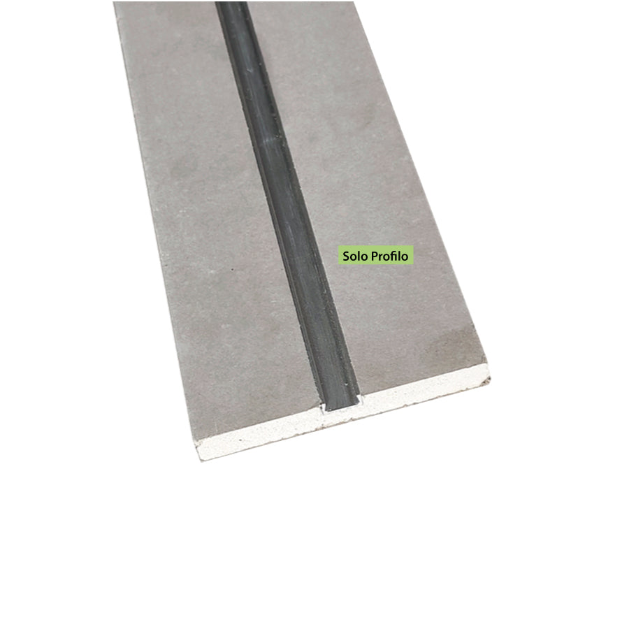 Profilo LED incasso cartongesso 2 m con supporto in gesso – profilo alluminio per strip LED taglio luce a scomparsa interno-Confezione 5 pezzi.