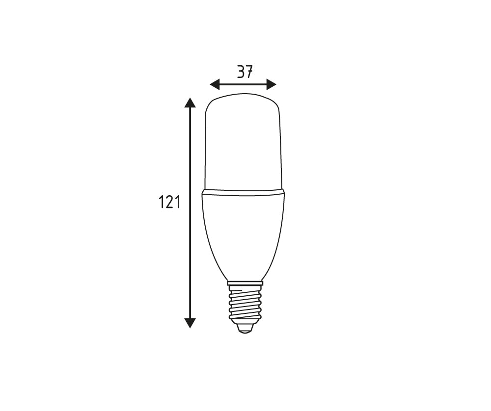 Lampada LED Tubolare E14 – 10W IP44