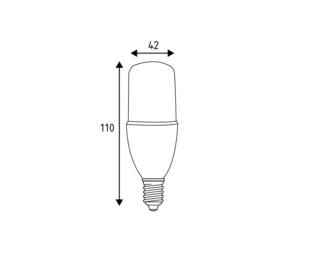 Lampada LED Tubolare E14 – 11W IP44