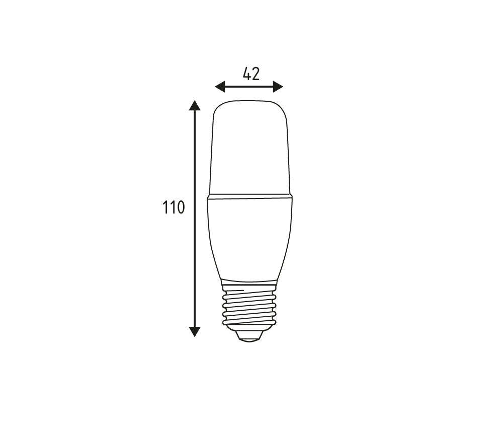 Lampada LED Tubolare E27 – 11W IP44